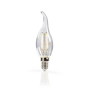 Led lamp E14 | Kaars met punt | Nedis (2.5W, 250lm, 2700K), Verzenden, Nieuw