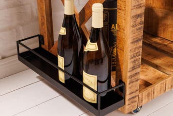 Barkasten BODEGA 90cm veelzijdig mangohout - 42305, Huis en Inrichting, Ophalen of Verzenden, Nieuw