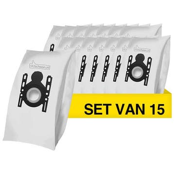 Profilo microvezel stofzuigerzakken 15, 123schoon huismerk, Verzenden, Nieuw