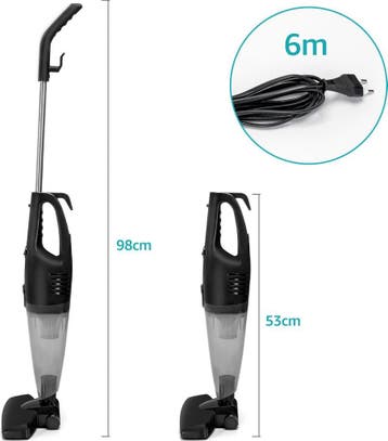 Steelstofzuiger - Stofzuiger Zonder zak - 6 Meter Kabel - 60, Verzenden, Zo goed als nieuw