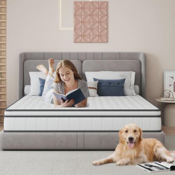Pocketvering Matras met Traagschuim Topper - Medium Stevig -, Verzenden, Nieuw