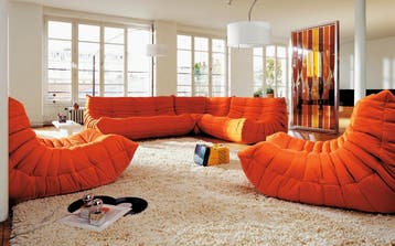 GEZOCHT: Ligne Roset Togo — Direct Inkoop, Nieuw, Design Bank Bankstel Zetel Ligne Roset