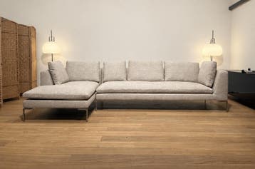 NIEUW BB Italia Charles Hoekbank + GARANTIE | NP €17.500, Hoekbank, Ophalen of Verzenden, Vierpersoons of meer, Design Bank Bankstel Zetel Hoekbank B&B Italia