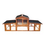 Konijnenhok | Dierenverblijf | Cavia | 204x46x84cm | Hout, Dieren en Toebehoren, Knaagdieren en Konijnen | Hokken en Kooien, Verzenden