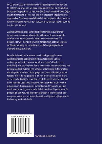 Evenwichtig bestuursrecht 9789462128934, Verzenden, Zo goed als nieuw, Bart Jan van Ettekoven