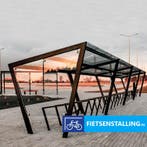 Fietsenstalling design H-line, professioneel glas/staal, Fietsen en Brommers, Nieuw, Fietsenstalling.nl