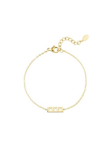 Trio x armband (Charme armbanden, Armbanden, Dames sieraden), Verzenden, Nieuw, Zilver, Overige materialen