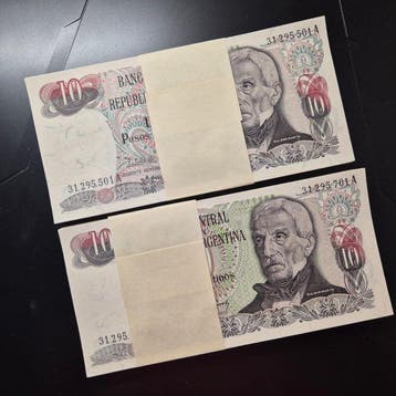 Argentinië. - 200 x 10 Pesos - ND (1983) - Serial A (First)