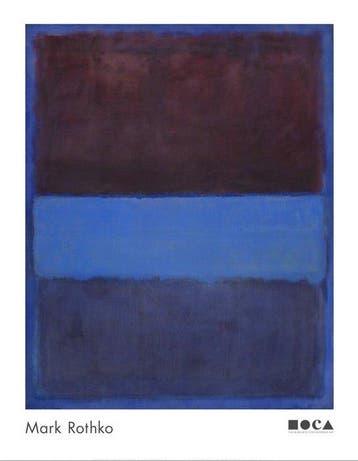 Mark Rothko (after) - No. 61 (Rust and Blue) [Brown Blue,
