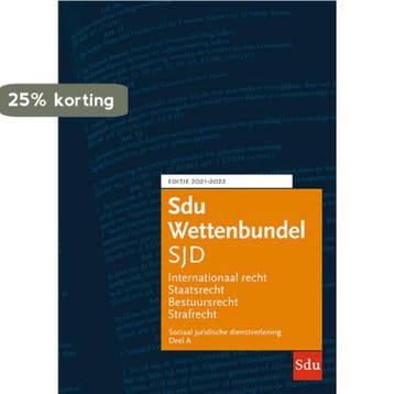 Sdu Wettenbundel Sociaal Juridische Dienstverlening, Verzenden, Gelezen