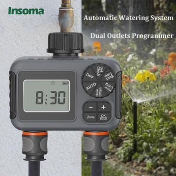 Insoma Slimme Sproeitimer 2-Zone - Automatische Tuinirrigati, Verzenden, Nieuw