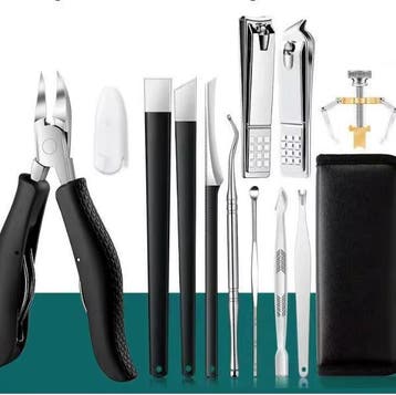 12-delige Manicure Pedicure Set – Professionele Nageltools, Verzenden, Nieuw