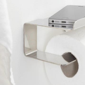 Toiletrolhouder met Plateau Tiger Colar RVS Gepolijst, Ophalen of Verzenden, Nieuw