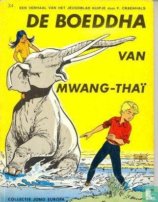 Pom en Teddy - De boeddha van Mwang-Thai - 1965, Boeken, Stripboeken, Gelezen, Eén stripboek, Verzenden