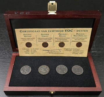 Nederland. VOC Duit Set 1736-1785 4 different provinces