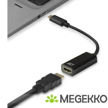 ACT USB-C naar HDMI female adapter 4K @ 30Hz, Verzenden, Nieuw