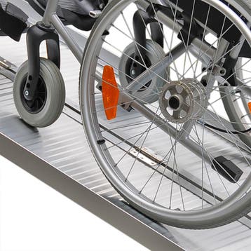 Oprijplaten oprijplaat scootmobiel aluminium opvouwbaar 150, Ophalen of Verzenden