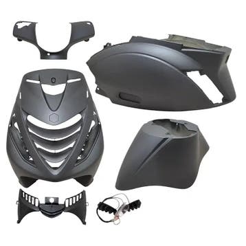 Kappenset – Piaggio Zip – 6-delig – met SP neus – Antraciet, Ophalen of Verzenden, Nieuw