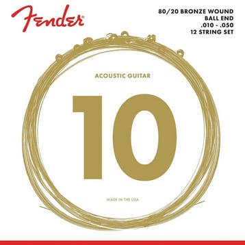 Fender F-70-12 12-snaren set akoestisch 80/20 bronze, Ophalen of Verzenden, Nieuw