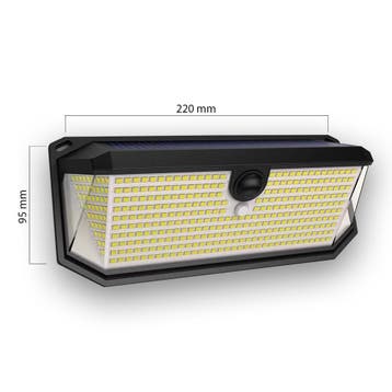 Solar wandlamp Trival met bewegingssensor en 3 lichtstanden, Huis en Inrichting, Lampen | Wandlampen, Verzenden, Nieuw, Kunststof