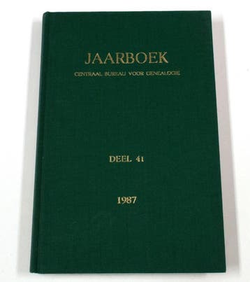 Jaarboek Centraal Bureau Voor Genealogie - Deel 41 - 1987, Verzenden, Gelezen, Centraal Bureau Voor Genealogie