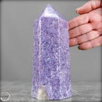 Lepidolith Obelisk – Rustpunt uit paarskleurig kristal