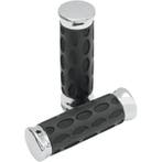 1 Handvatten | Drag Specialties Custom Rubber/Chrome voor H, Verzenden, Nieuw
