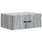 vidaXL Wandbeugel Bedkast Grijs sonoma 49 x 34,5 x 20 cm, Minder dan 45 cm, Verzenden, Nieuw, Minder dan 55 cm