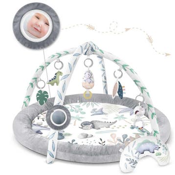Babyspeelkleed Dinos | Minky Stof | A-kwaliteit, Ophalen of Verzenden, Nieuw, Kleed of Kussen