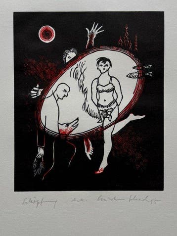 Christian Schad (1894-1982) - Schöpfung, Antiek en Kunst