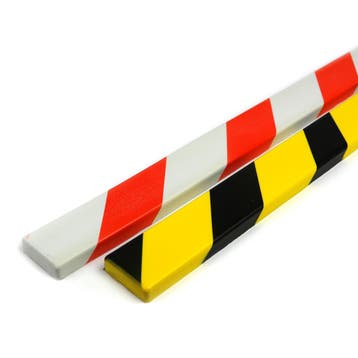 Stootrand foam, model 14 – 1 meter - Wit & Rood -, Verzenden