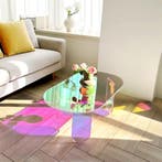 Iriserende Acryl Salontafel – 95x50x36cm Doorzichtige Tafel, Overige materialen, 50 tot 100 cm, Verzenden, Nieuw