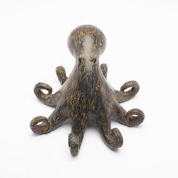 Beeld, NO RESERVE PRICE - Sculpture Octopus - 15 cm - Brons