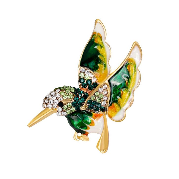 Fako Bijoux - Broche - Vogel - 42x41mm - Groen, Sieraden, Tassen en Uiterlijk, Broches, Verzenden