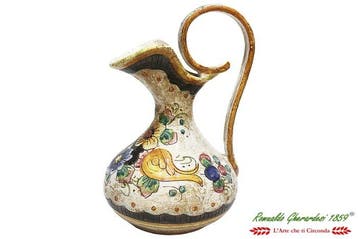Deruta Vaso Graffiti ceramica dipinta a mano Grande Misura -