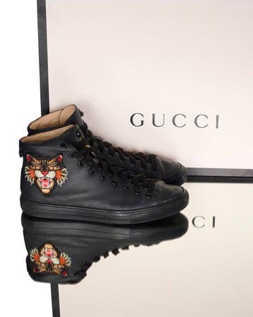 Gucci - Sneaker alte ricamate Tiger & UFO - Sneakers - Maat:, Kleding | Heren, Schoenen, Nieuw