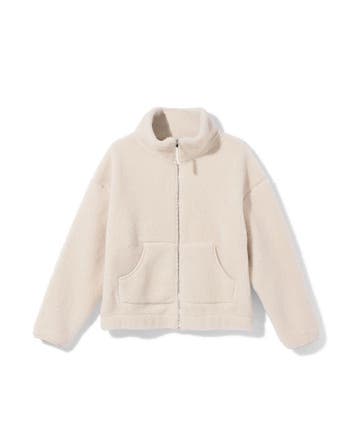HEMA Dames sherpa jas creme, Kleding | Dames, Verzenden, Nieuw
