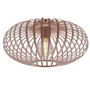 Industriële plafondlamp oud roze, Lieve, Huis en Inrichting, Lampen | Plafondlampen, Ophalen of Verzenden, Nieuw, Metaal
