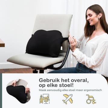 ComfyCentre Ergonomisch Rugkussen Voor Auto, Bureaustoel,, Ophalen of Verzenden, Zo goed als nieuw