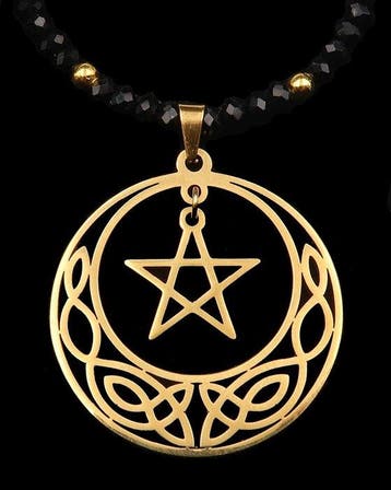 Spinel - Ketting van de ingewijde – Heilige Pentagram –