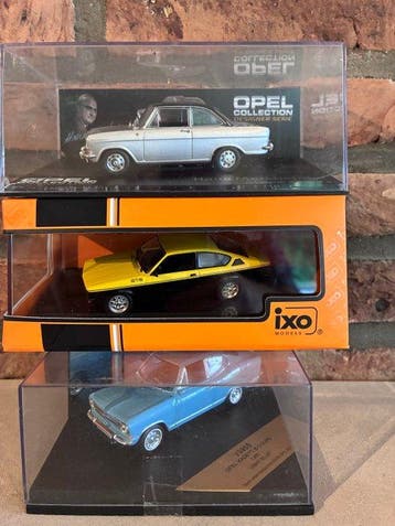 Divers 1:43 - Modelauto (3) - 1959/1967 Opel Kadett A Silver, Nieuw