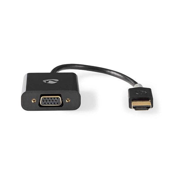 HDMI naar VGA adapter | Nedis | 0.2 meter, Audio, Tv en Foto, Audiokabels en Televisiekabels, Nieuw, Verzenden