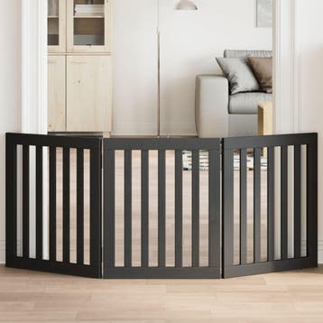 vidaXL Hondenhek inklapbaar 3 panelen 150 cm populierenhout, Verzenden, Nieuw