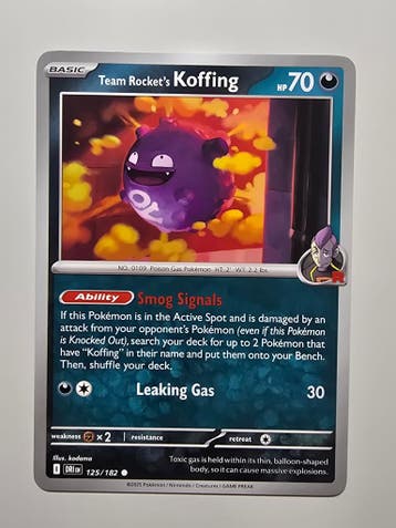 TEAM ROCKETS KOFFING (DESTINED RIVALS 125/182) (TRADING, Verzenden, Gebruikt