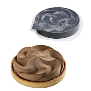 Siliconen Vorm Tart Lotus Ø14x2,5cm (Dinara Kasko), Verzenden, Nieuw