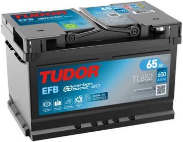 Tudor EFB accu | TL652 | 12V 65Ah, Auto-onderdelen, Accu's en Toebehoren, Ophalen of Verzenden, Nieuw