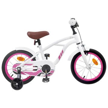 vidaXL Kinderfiets 14 Inch voor 3-5 jaar oud Wit, Verzenden, Nieuw