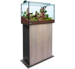Aquatank 82x40x50cm aquarium + meubel silver oak, Ophalen of Verzenden, Nieuw, Leeg aquarium