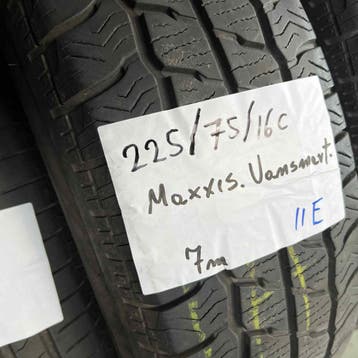 2 x Maxxis 225-75-16 C 4 Seizoenbanden 7mm, 16 inch, Ophalen of Verzenden, All Season, Band(en)