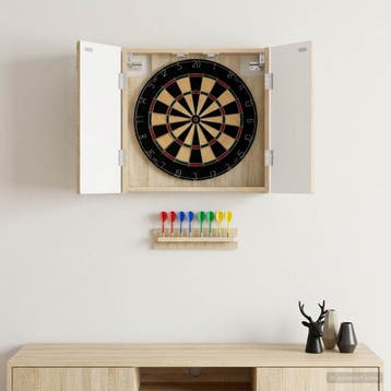 vidaXL Dartbord Kabinet ALKMAAR Sonoma Eiken 52,5 x 10,5 x, Verzenden, Nieuw